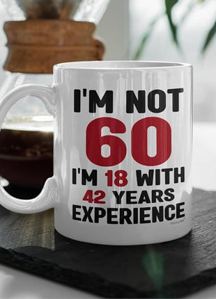 Vivulla68 60th Birthday Coffee Mug - Fabulous 1965 Gifts for Women and Men, Funny Gag Present for Mom, Sister, Sixty Year Old Party Cup, Drinking Mugs for Lady Turning 60 Year of Fabulous