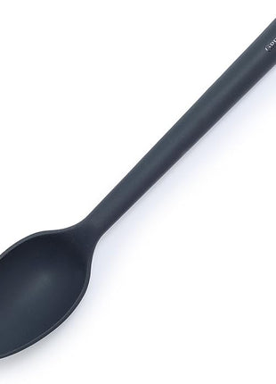 GreenPan Silicone Ultimate Spoon, Mixing Stirring Serving, Cooking Kitchen Utensil, Flexible Rubber Nonstick Cookware, Rigid Steel Core, Heat-Resistant, Anti-Slip Handle BPA-Free Dishwasher Safe, Gray