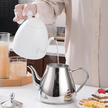 SANQIAHOME Stainless Steel Teapot with Infuser 1200ml