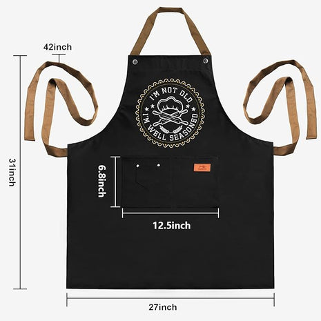 REHAVE Kitchen Gifts For Men, Women, Gifts for Mom, Gifts for Dad, Husband, Boyfriend, Brother, Wife, Girlfriend, Unique Birthday Gifts, Humor Apron for friends, Bff, Kitchen Chef Aprons Baking Gifts