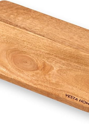 Vesta Homes Wooden Cutting/Chopping/Serving Board, Platter for Vegetables, Cheese and Charcuterie | Mango Wood | 11 * 8 Inches | Handcrafted in India