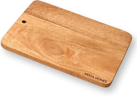 Vesta Homes Wooden Cutting/Chopping/Serving Board, Platter for Vegetables, Cheese and Charcuterie | Mango Wood | 11 * 8 Inches | Handcrafted in India