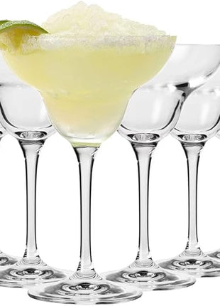 Krosno Margarita Cocktail Glasses, Set of 6, 9.1 oz, Mixology Collection, Ideal for Cocktails, Frozen Desserts, Dishwasher Safe, Made in Europe