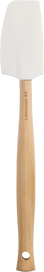 Le Creuset Silicone Craft Series Small Spatula, 11 1/8" x 1 3/4", White