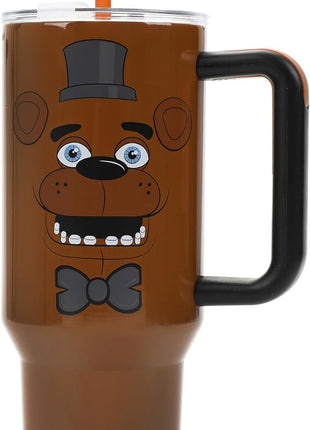 Bioworld Five Nights at Freddy's Freddy Fazbear 40 Oz Stainless Steel Tumbler