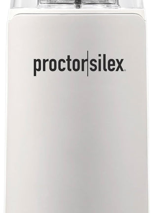 Proctor Silex Electric Coffee Grinder for Beans, Spices and More, Stainless Steel Blades, 12 Cups, White