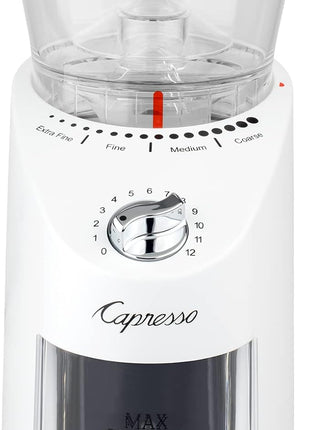 Capresso Infinity Plus Conical Burr Grinder, White