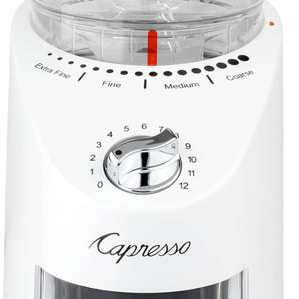 Capresso Infinity Plus Conical Burr Grinder, White
