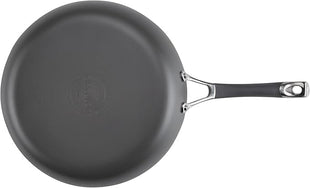 Circulon Radiance Deep Hard Anodized Nonstick Frying Pan /Skillet with Lid - 12 Inch, Gray