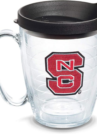 Tervis Made in USA Double Walled North Carolina State Wolfpack Insulated Tumbler Cup Keeps Drinks Cold & Hot, 16oz Mug, Primary Logo