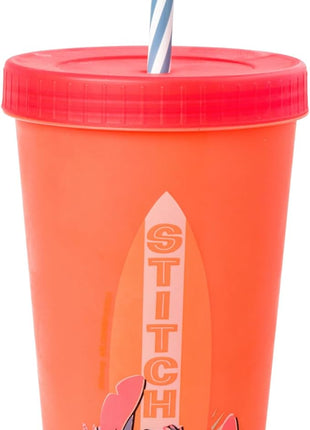 Silver Buffalo Disney Lilo and Stitch 4 Pack Color Changing Plastic Tumbler Set Featuring Stitch, 24 Ounces (Pack of 12)