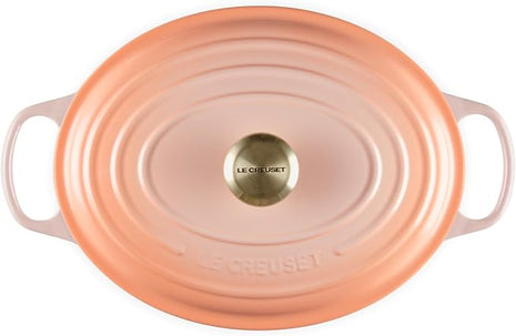 Le Creuset Enameled Cast Iron Signature Oval Dutch Oven, 6.75qt., Peche