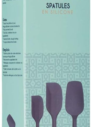 MAGICAL BUTTER Silicone Spatulas 3-Pack - Heat-Resistant & Dishwasher-Safe Kitchen Tools - Spatulas & Spoonula with Non-Slip Grip - Easily Combine Ingredients & Remove Mixtures from Molds & Trays
