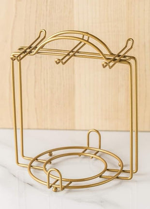 YHOSSEUN Ceramic Espresso Cups Set of 6, 4 Oz Expresso Shots Cup with Stand & Saucers, Small Coffee Espresso Cup Demitasse Cups, Black