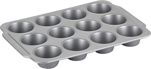 Farberware Nonstick Steel Bakeware Set with Cooling Rack, Baking Pan and Cookie Sheet Set with Nonstick Bread Pan and Cooling Grid, 10-Piece Set, Gray