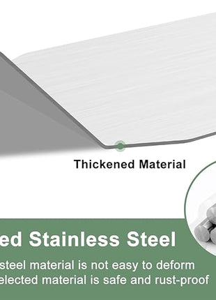 Beijiyi Stainless Steel Spatula Set, Heavy Duty Small Metal Spatula for Cooking Cast Iron Skillet with Silicone Handle - Griddle Grill Kitchen Spatula Flipper for Pancake, Fish, Smash Burger and Egg