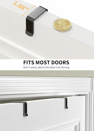 Moforoco 6-Tier Over The Door Pantry Organizer, Pantry Organization and Storage, Black Hanging Basket Cabinet Door Wall Spice Rack Shelves, Home & Kitchen Laundry Room Bathroom Essentials accessories