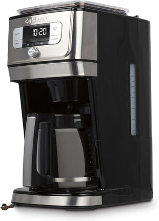 Cuisinart DGB-800C Fully Automatic 12-Cup Burr Grind & BrewTM Coffeemaker, Black/Silver, 1 Count, Silver