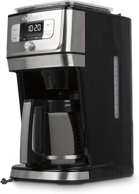 Cuisinart DGB-800C Fully Automatic 12-Cup Burr Grind & BrewTM Coffeemaker, Black/Silver, 1 Count, Silver