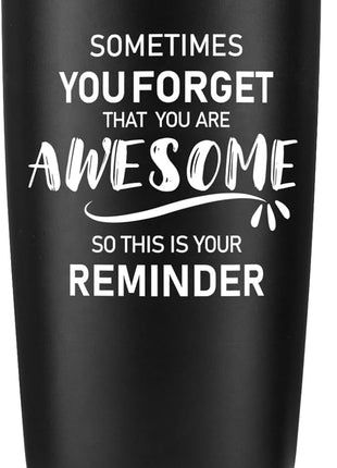 NOWWISH Gifts for Men, Inspirational Gift Tumbler, Birthday Gifts for Men Dad Father Husband Boyfriend Best Friend - Black 20oz