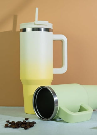 BJPKPK Insulated Tumblers With Handle And Straw 30 oz Stainless Steel Tumbler Cups With Lid,Mint