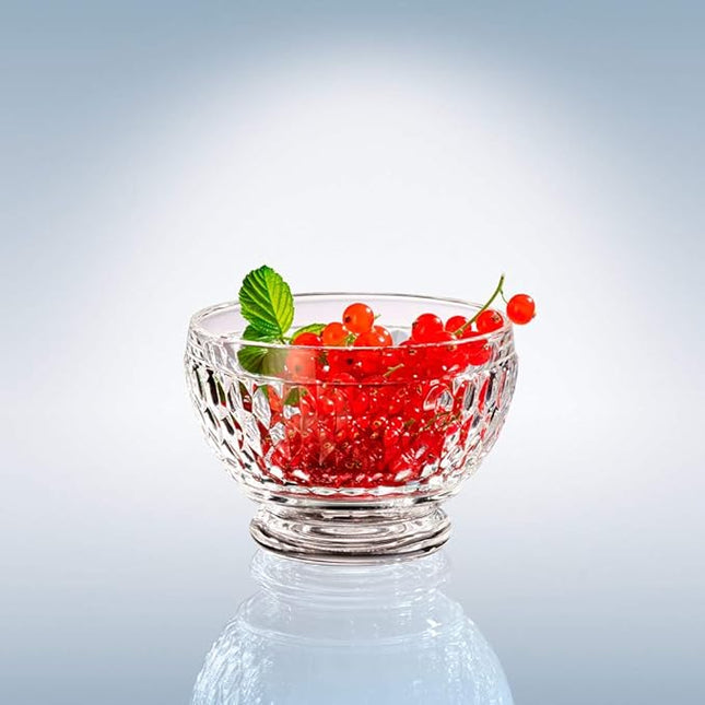 Villeroy & Boch Boston Colored Individual Bowl, Clear, 4.5" Diamond Faceted Crystal