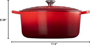 Le Creuset Enameled Cast Iron Signature Round Dutch Oven, 13.25 qt., Cerise