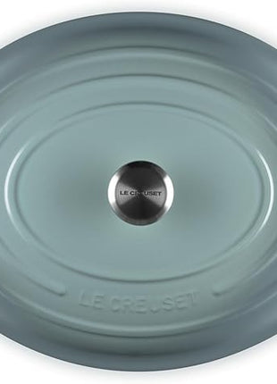 Le Creuset Enameled Cast Iron Signature Oval Dutch Oven, 15.5qt., Sea Salt