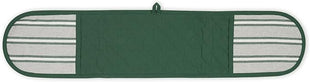 DII Double Strip Chef Kitchen Cooking & Baking Collection, Double Oven Mitt, 35x7.5, Dark Green
