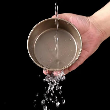 4 Inch Air Fryer Pan, Mini Pie Tart Tins, Jumbo Muffin Cupcake Mold 3PCS Non-Stick Hamburger Bun & Egg Baking Set, Individual Pazookie and Cake Pans for Air Fryers