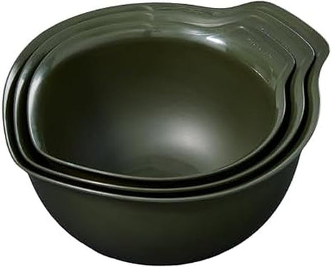KitchenAid Universal Nesting Plastic Mixing Bowls, Set of 3, 2.5 quart, 3.5 quart, 4.5 quart, Evergreen