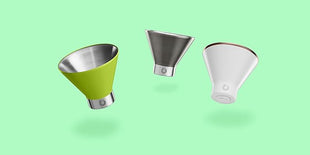 SNOWFOX Premium Vacuum Insulated Stainless Steel Martini Glass, Set of 2, Martinis Stay Icy Cold, Stemless Cocktail Glasses, Elegant Home Entertaining, Bold Beautiful Barware Set, 8 oz, Lime