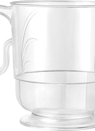 Lillian Signature Collection 40 Count Elegance Coffee Mug, 8-Ounce, Clear