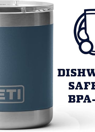 YETI Rambler 10 oz Lowball, Vacuum Insulated, Stainless Steel with MagSlider Lid