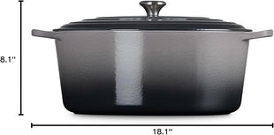 Le Creuset Enameled Cast Iron Signature Oval Dutch Oven, 15.5 qt., Oyster