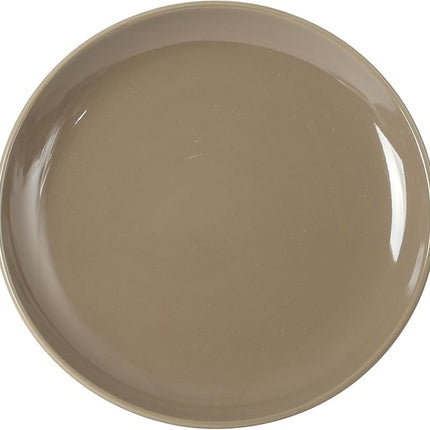 Gibson Home Rockaway 12 Piece Plates and Bowls Matte Outside/Shiny Inside Glaze Service for 4 Dinnerware Set - Brown - Dishwasher and Microwave Safe