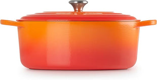 Le Creuset Enameled Cast Iron Signature Oval Dutch Oven, 9.5 qt., Flame