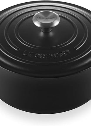Le Creuset Enameled Cast Iron Signature Round Dutch Oven, 5.5 qt., Licorice