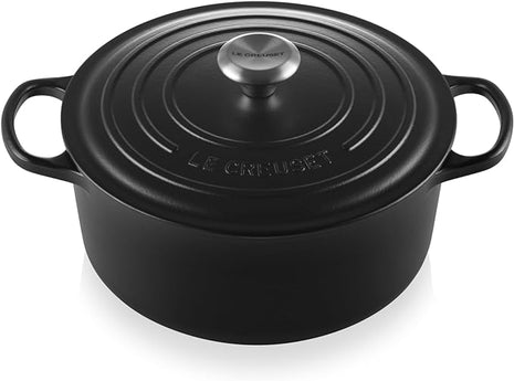 Le Creuset Enameled Cast Iron Signature Round Dutch Oven, 5.5 qt., Licorice