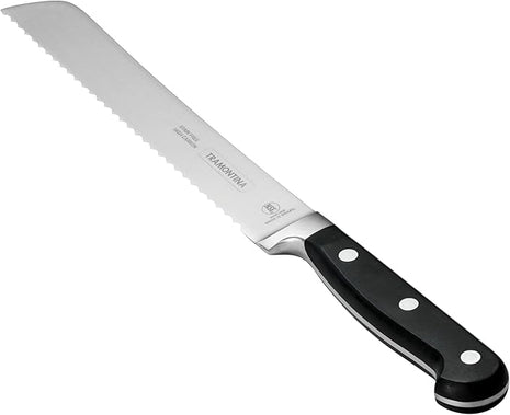 Tramontina Pro Series Forged 8-Inch Serrated Bread Knife, Stain-free High-Carbon Steel Kitchen Knives for Cooking