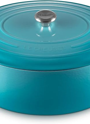 Le Creuset Enameled Cast Iron Signature Oval Dutch Oven, 15.5qt., Caribbean