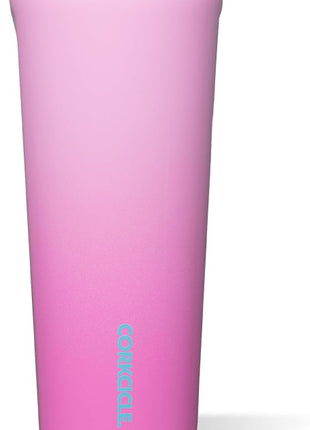 Corkcicle Classic Tumbler - Keeps Drinks Cold 9 Plus Hours - Triple Insulated Stainless Steel Drink Tumbler - Sliding Lid - Summer Drinkware Gift - Keeps Drinks Ice Cold - 24 oz - Pink Pop