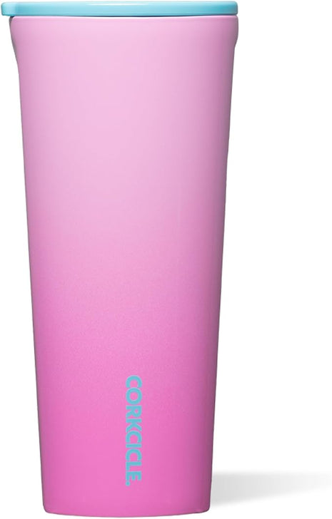Corkcicle Classic Tumbler - Keeps Drinks Cold 9 Plus Hours - Triple Insulated Stainless Steel Drink Tumbler - Sliding Lid - Summer Drinkware Gift - Keeps Drinks Ice Cold - 24 oz - Pink Pop