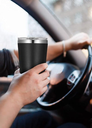 VEGOND 12oz Tumbler Stainless Steel Tumbler bulk Vacuum Insulated Double Wall Travel Tumbler with Lid and Straw Reusable Tumbler, Black 6 Pack