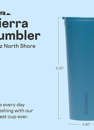 Corkcicle Classic Tumbler - Keeps Drinks Cold for 9 Hours & Hot for 3 - Triple-Insulated Stainless Steel - Holiday Tumbler Gift - 24 oz - North Shore