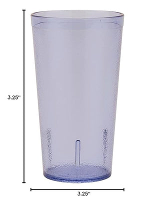 G.E.T. ?6616-1-BL-EC Heavy-Duty Plastic Restaurant Tumblers, 16 Ounce, Blue (Set of 4)