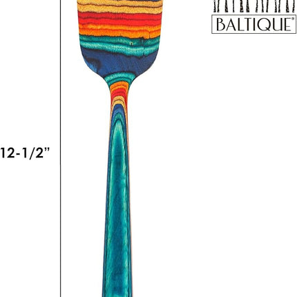 Totally Bamboo Baltique Montego Bay Collection 12-1/2" Wooden Spatula, Safe for Nonstick
