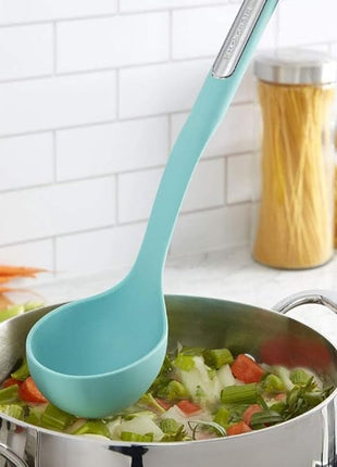 KitchenAid KL006OHAQA Silicone Ladle, 13 inches, Aqua Sky