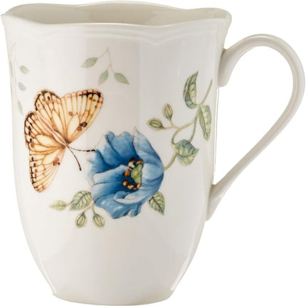 Lenox 6342794 Lenox Butterfly Meadow 18-Piece Dinnerware Set White