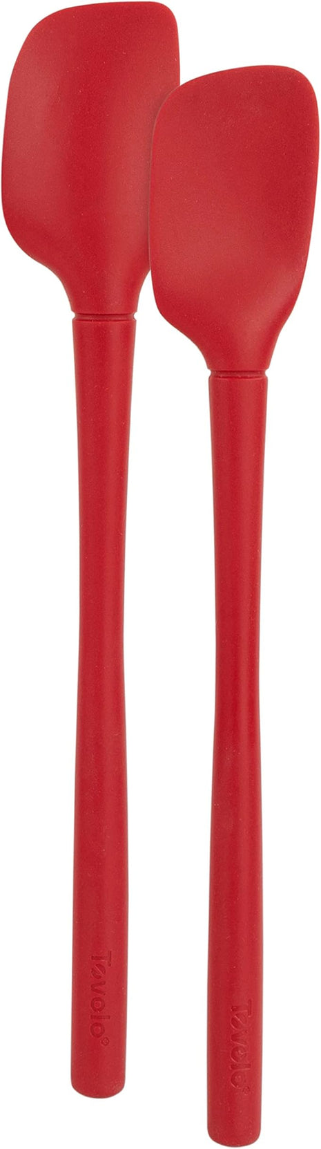 Tovolo Flex-Core All-Silicone Mini Spatula & Spoonula, Kitchen Utensil Set of 2, Heat-Resistant & BPA-Free Silicone Spatula & Spoonula, Safe for Cast Iron & Non-Stick Cookware, Dishwasher-Safe